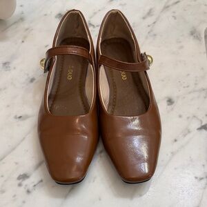 Urban Outfitters brown Mary Jane Flats